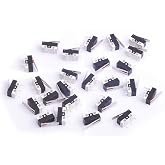 Cylewet 25Pcs AC 1A 125V 3Pin SPDT Limit Micro Switch Long Hinge Lever for Arduino (Pack of 25) CYT1073
