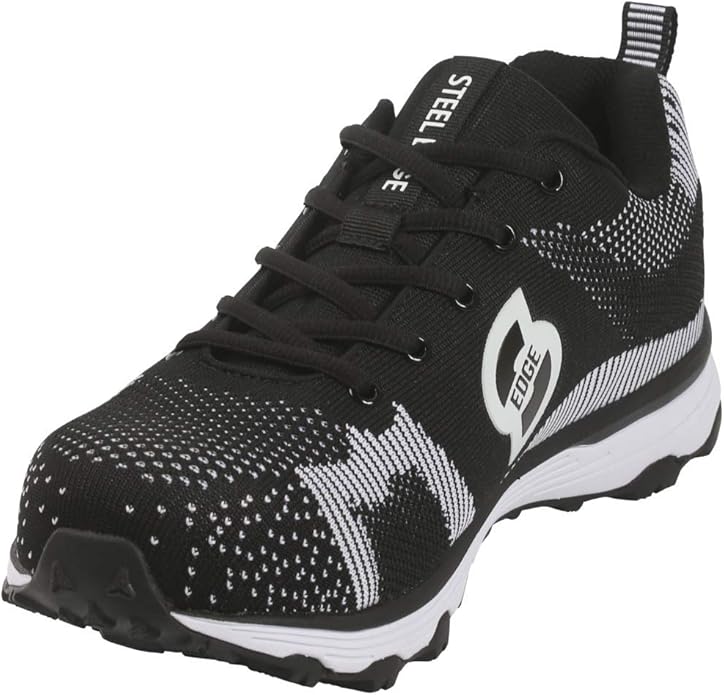 Steel Edge Trainer Style Safety Toe Shoes for Men, Solid