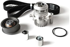 DAYSYORE Timing Belt Kit with Water Pump Replace TCKWP334 Fits for 2005-2014 A3 A4 TT, for EOS GTI Jetta Passat 2.0T 2.0L Engine Aftermarket Parts