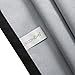 Deconovo Grommet Solid Thermal Insulated Blackout Curains, Black, 52W x 63L Inch