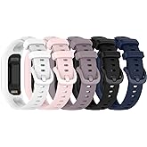 Replacement Bands Compatible for Garmin Vivosmart 5 Bands Replacement Strap Wristbands Bracelet Band for Vivosmart 5 Tracker for Women Men