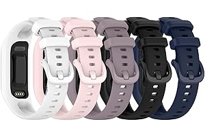 BABYVALLEY Replacement Bands Compatible for Garmin Vivosmart 5 Bands Replacement Strap Wristbands Bracelet Band for Vivosmart 5 Tracker for Women Men