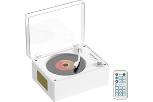 Portable CD Player with Bluetooth 5.3, Hi-Fi Speaker, 3.5mm AUX, USB Playback Retro CD Player for Home (White)