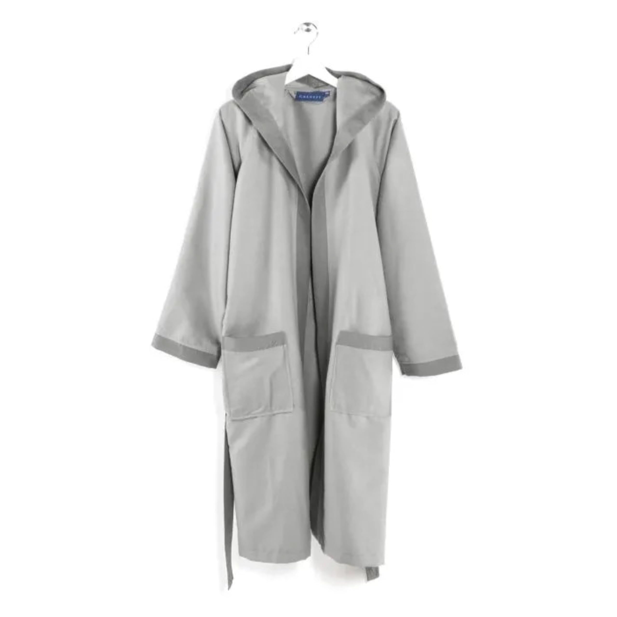 Caleffi Women's Bathrobe Microfibre Soft Lightweight Absorbent Bathrobe with Belt Loops and Hook and Matching Bag