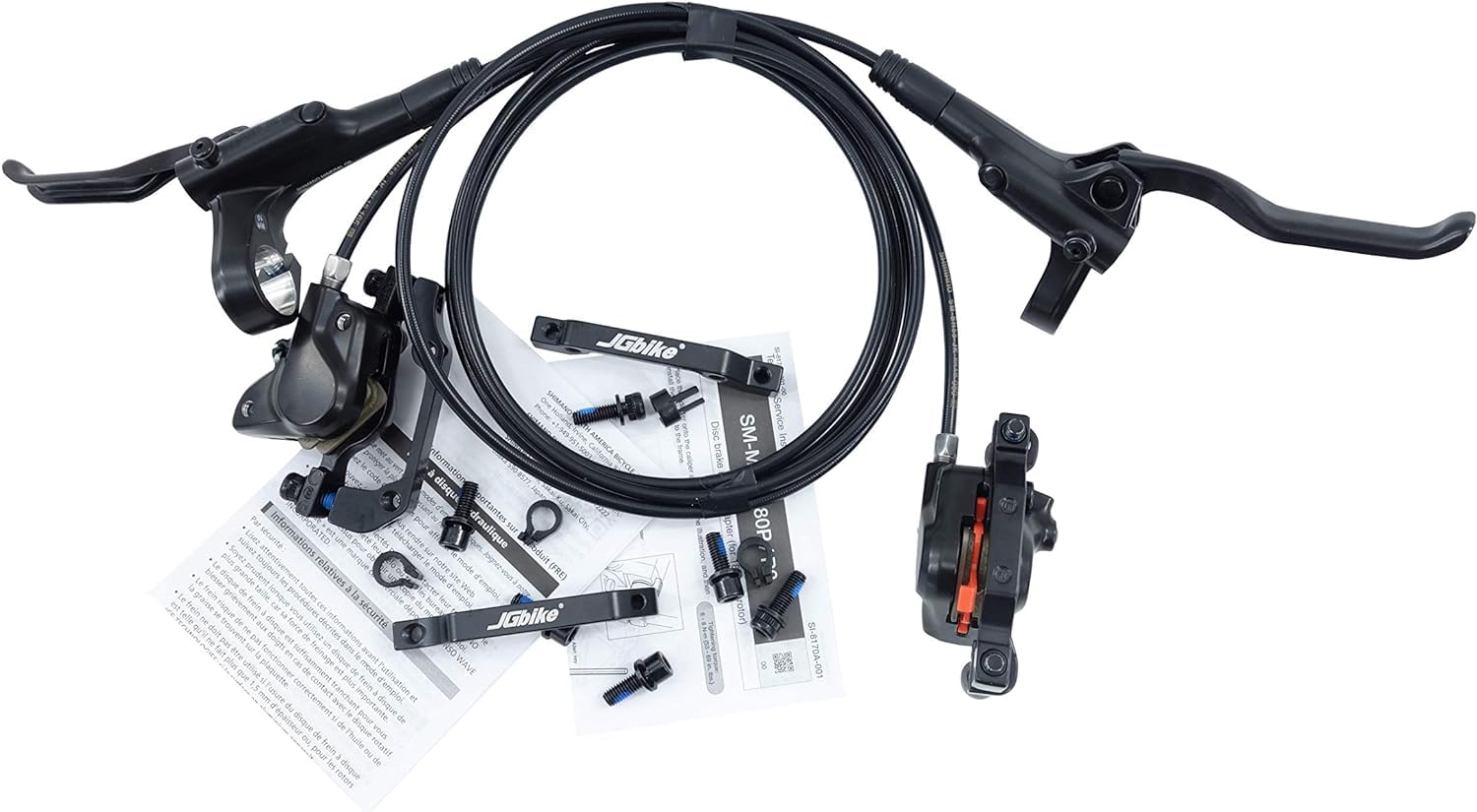 JGbike mtb Hydraulic Disc Brake Set Compatible with