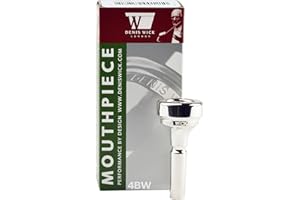Denis Wick Classic Cornet Mouthpiece Silver Plated, 5881-4BW V-Type Backbore for Balanced Airflow and Tone - Cornet Accessories for Effortless Articulation 16.4 x 5.5 x 4.3mm