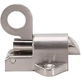Watris Veiyi Spring Loaded Latch, Spring Load Bolt Latch for Gate Window | Self Closing Pull Ring, Automatic Security Door Lock, Shed Lock