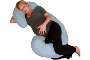 Blue Jersey Replacement Cover Comfort Body Pillow - Pregnancy Pillow Cover - Pillow Cover - Blue Jersey T-Shirt Sheet Materia