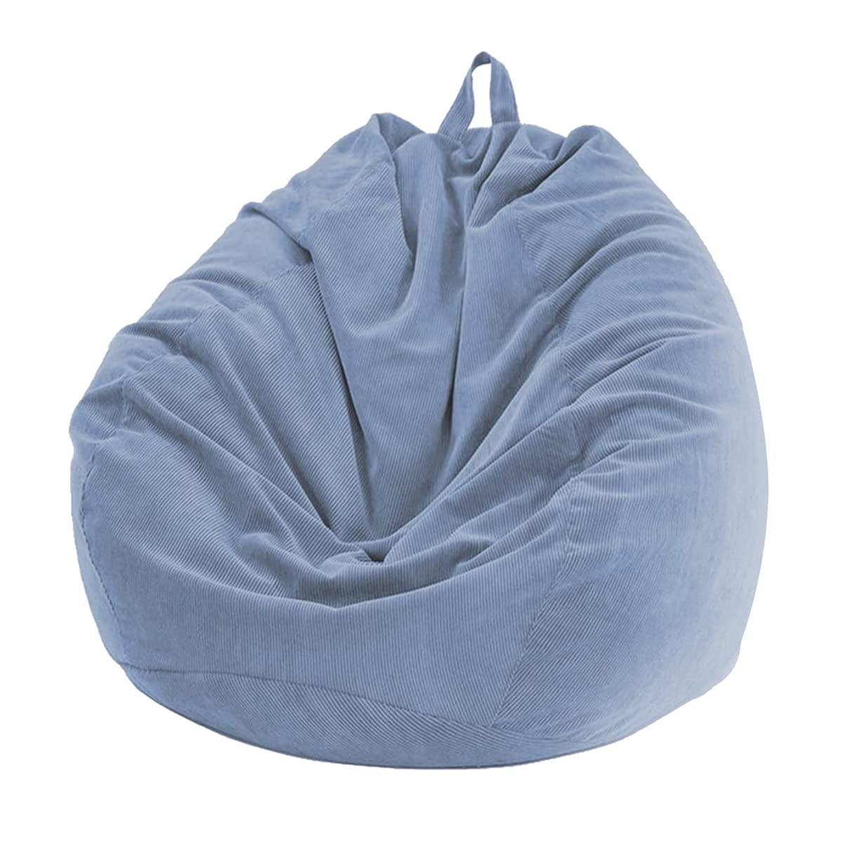 Chickwin - Bean Bag Chair Cover, Corduroy Bean Bag Chair Without Filling - For Outdoor and Indoor Relaxation, Lounge Chair, Bedroom Cushion - Blue Grey - 100 x 120 cm