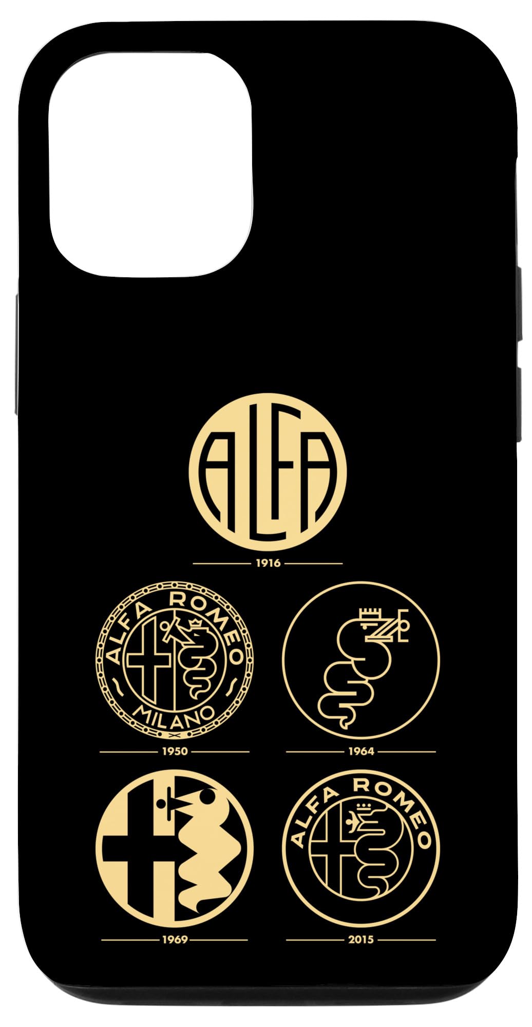 Alfa brand evolution historia del logo Case for iPhone 12/12 Pro