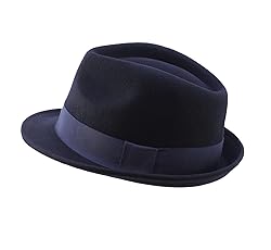 Home Prefer Men's Wool Felt Winter Hat Short Brim