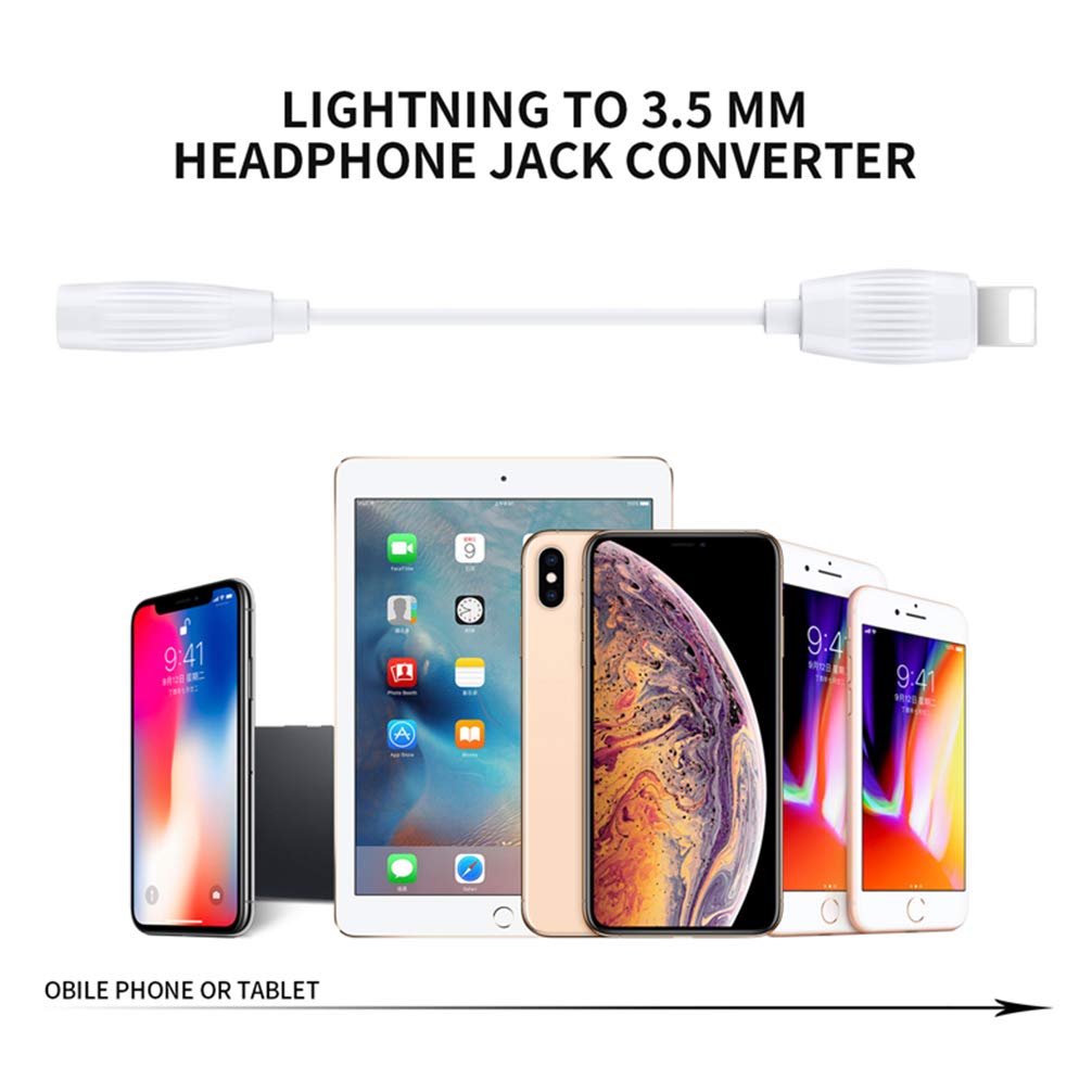 Adattatore Jack Cuffie per iPhone 8 Cavo Audio Cuffie Adattatore per 3,5 mm  per Jack Splitter Convertitore per iPhone 7/7Plus /X/XR/XS Connettore  Stereo per Auricolari Supporta tutti i sistemi iOS Elettronica  urban-earth.co.uk