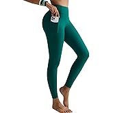 RUNNING GIRL Leggings for Women 25" Inseam, High Waisted Compression Buttery Soft Yoga Pants with Pockets