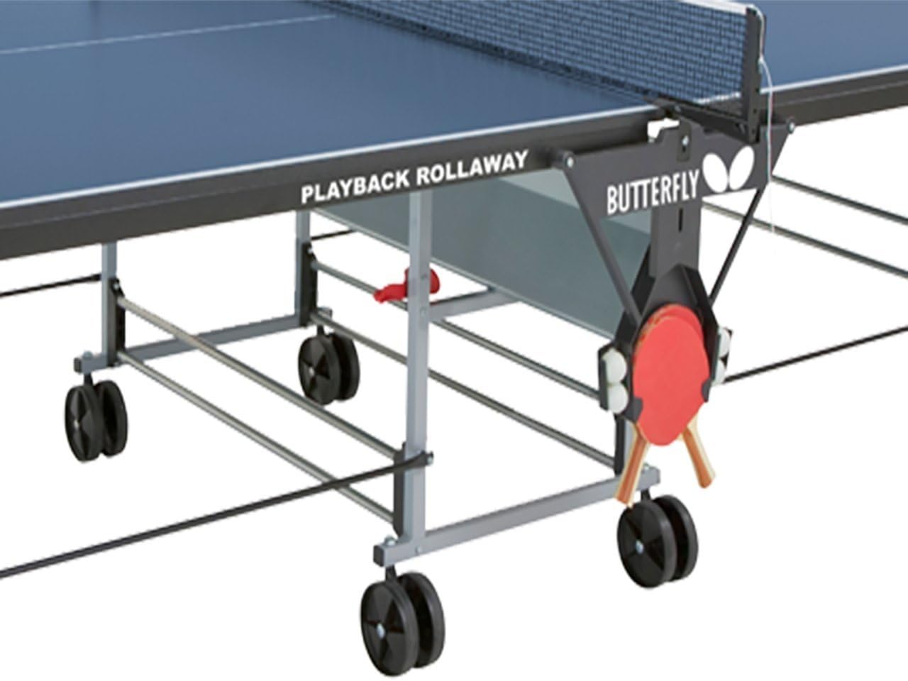 Butterfly Playback 19 Table Tennis Table - 3/4" Ping Pong Table Top - Folding Ping Pong Table with Wheels - Ping Pong Paddle and Balls Holder - Free Ping Pong Net : Indoor Outdoor Ping Pong Table : Sports & Outdoors