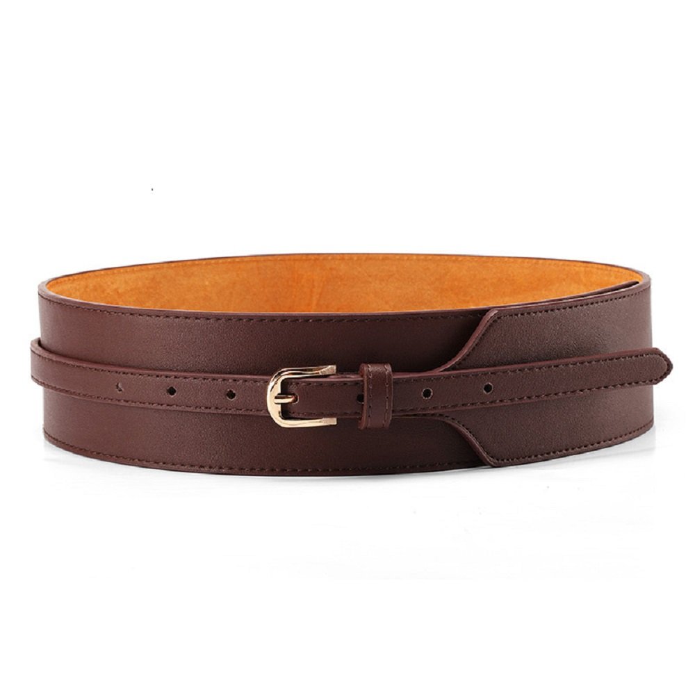 Womens Obi Belt Vintage PU + Genuine Leather Buckle Waist Belt Fashion Womens Obi Belt Vintage PU Genuine Leather Buckle Brunei | Ubuy main image 3