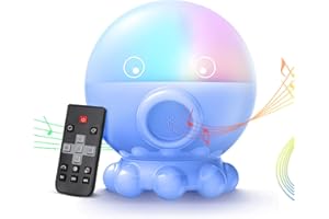 HODANS Night Light Projector for Kids, Kids Toys for Girls Boys, Star Moon & Ocean Projection for 2-10 Year Old Girls, Lullaby Songs, Toddler Toys,Adjustable 360-Degree Rotation,Octopus Decor