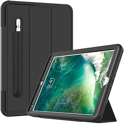 Cantis iPad Air 3 Case,iPad Air 10.5 Case,iPad Pro 10.5 Case 2017,Slim Heavy Duty Shockproof Rugged Full Body Protective Case with Auto Wake/Sleep for iPad Air 3rd Generation 10.5" 2019,Black