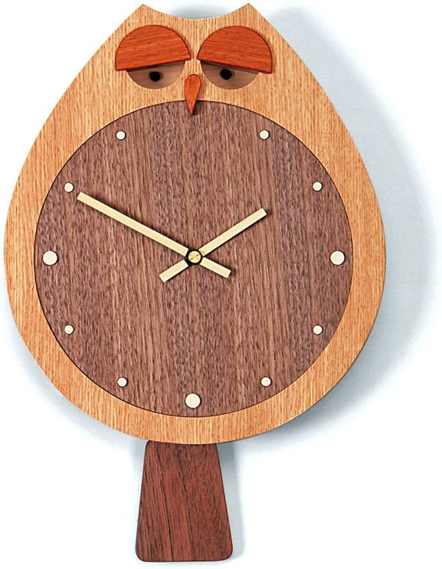 Dreamy Person Wall Clock "FUCLOCK" Oak
