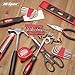 Hi-Spec 86 Piece Home Maintenance & Repairs Tool & Bag Set with Claw Hammer, Pliers, Scissors, Utility Knife, Putty Knife, Most Popular SAE Screw Bit & Hex Key Sizes, 40pc Picture Hanging Kit & Tools