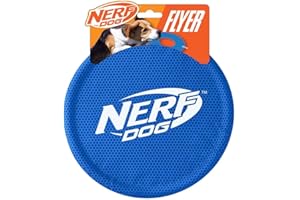 Nerf Dog Nylon Flying Disk Dog Toy, Large, Blue