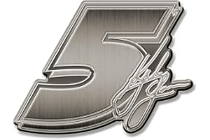 Rico Industries NASCAR Racing Signature Antique Nickel Auto Emblem for Car/Truck/SUV
