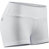 Tough Mode Women's Mid Rise 3"/ 5" Athletic Running Workout Shorts Active Yoga Volleyball WOD Compression Short Booty