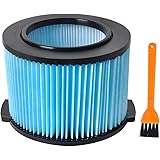 KeeTidy VF3500 3-Layer Fine Dust Filter Replacement for Ridgid 3-4.5 Gallon Wet/Dry Vacs. WD4070 WD4050 WD4080 WD4522 WD3050 