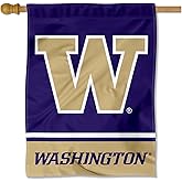 Washington UW Huskies Wordmark Logo House Flag Banner