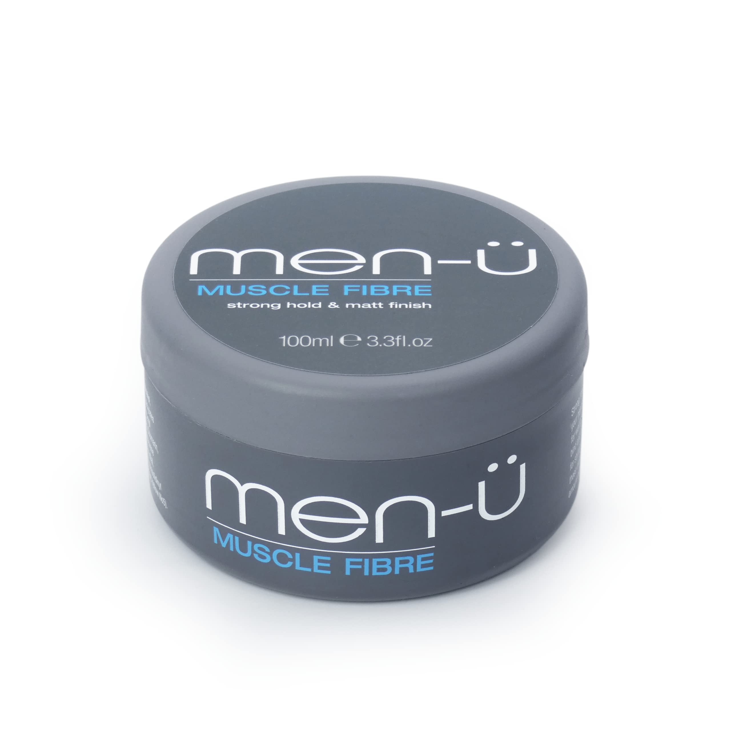 men-ü MUSCLE FIBRE – Mens hair products – Hair putty w Strong long lasting hold matt finish. Instant style in your hands with a superb hold and separation, Mens Hair wax single walled puck 100ml, 1 count