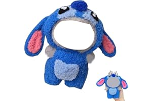 HEPHYCE Doll Clothes for Labubu, Cute Outfit for 17cm Labubu Clothe, Premium Doll Onesie for Dress up Unique Style, Exquisite Accessories for Labubu Display or Collectors (#N)