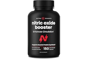 Nitric Oxide Supplement – L-Arginine, L-Citrulline Malate, AAKG, Pine Bark & Grape Seed Extract – Extra Strength Nitric Oxide