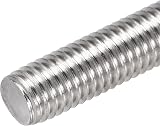 sourcing map M12 x 300mm Fully Threaded Rod 304 Stainless Steel Right Hand view 4
