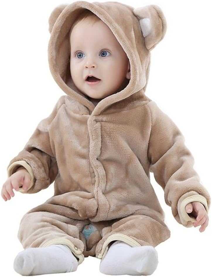 Baby Girls Boys Romper Bear Style Jumpsuit Autumn & Winter Cosplay Clothes