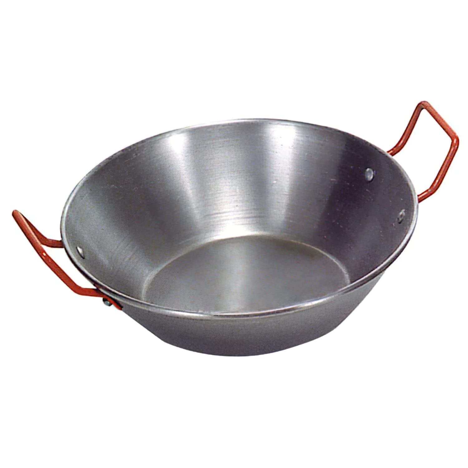 La Ideal_Polished Steel Deep Pan with Two Handles, 40 cm