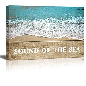 Marine Theme Canvas Wall Art - Beautiful Beach - Giclee Print Modern Wall Art | Stretched Gallery Wrap Ready to Hang Home Decoration - 12x18 inches