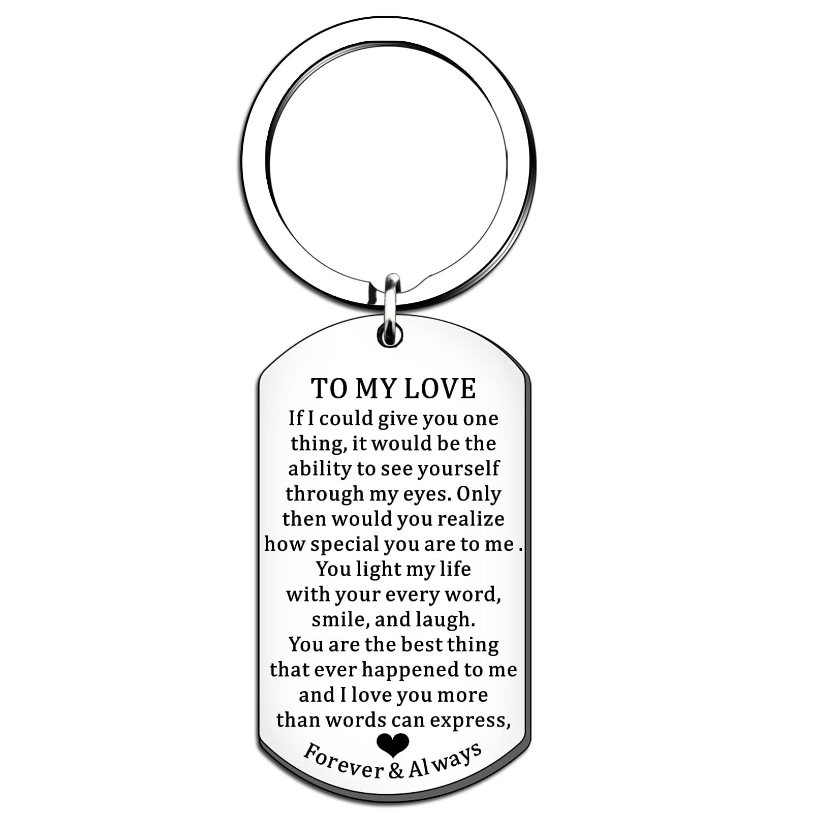 HULALA Valentines Gifts for Boyfriend Girlfriend Husband Wife Couple Keyring Anniversary Birthday Chritsmas Gift