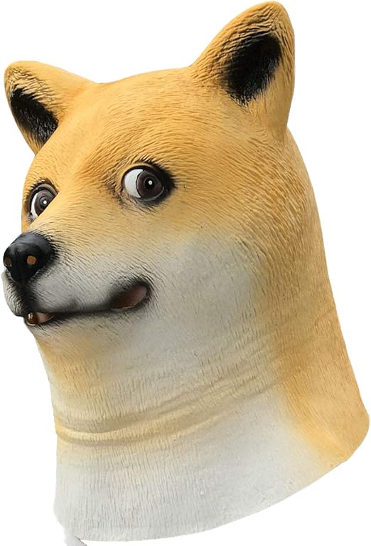 Amazon 干支 戌 犬 マスク かぶりもの お面 なりきり 年賀状 撮影 小道具 グッズ 仮面 仮装 文化祭 宴会 アニマルマスク コスチューム パーティー コスプレ マスク コスプレ 仮装 通販