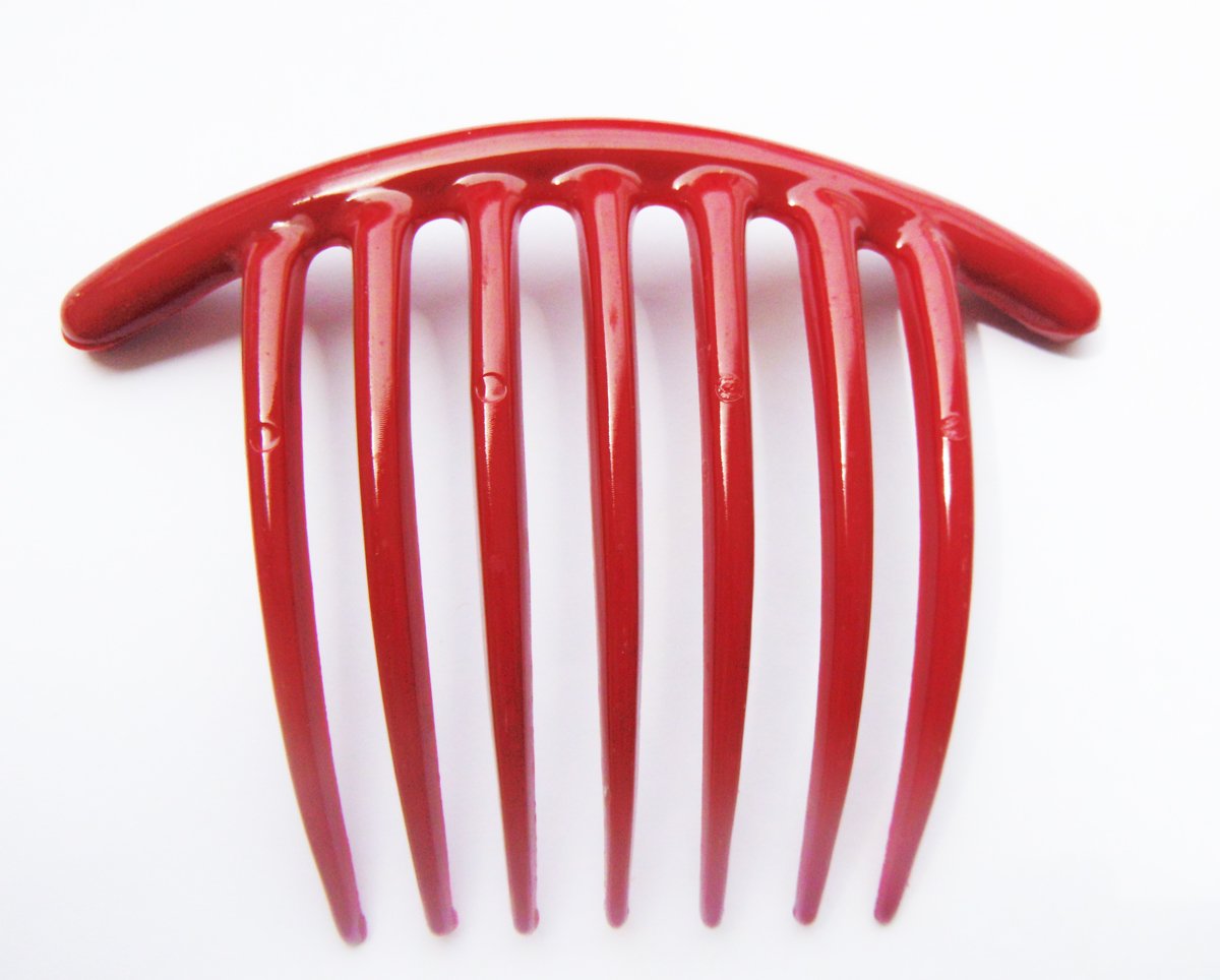 Amazon Com French Twist Hair Comb Coler Red 7 Tooth It Deluxe 1