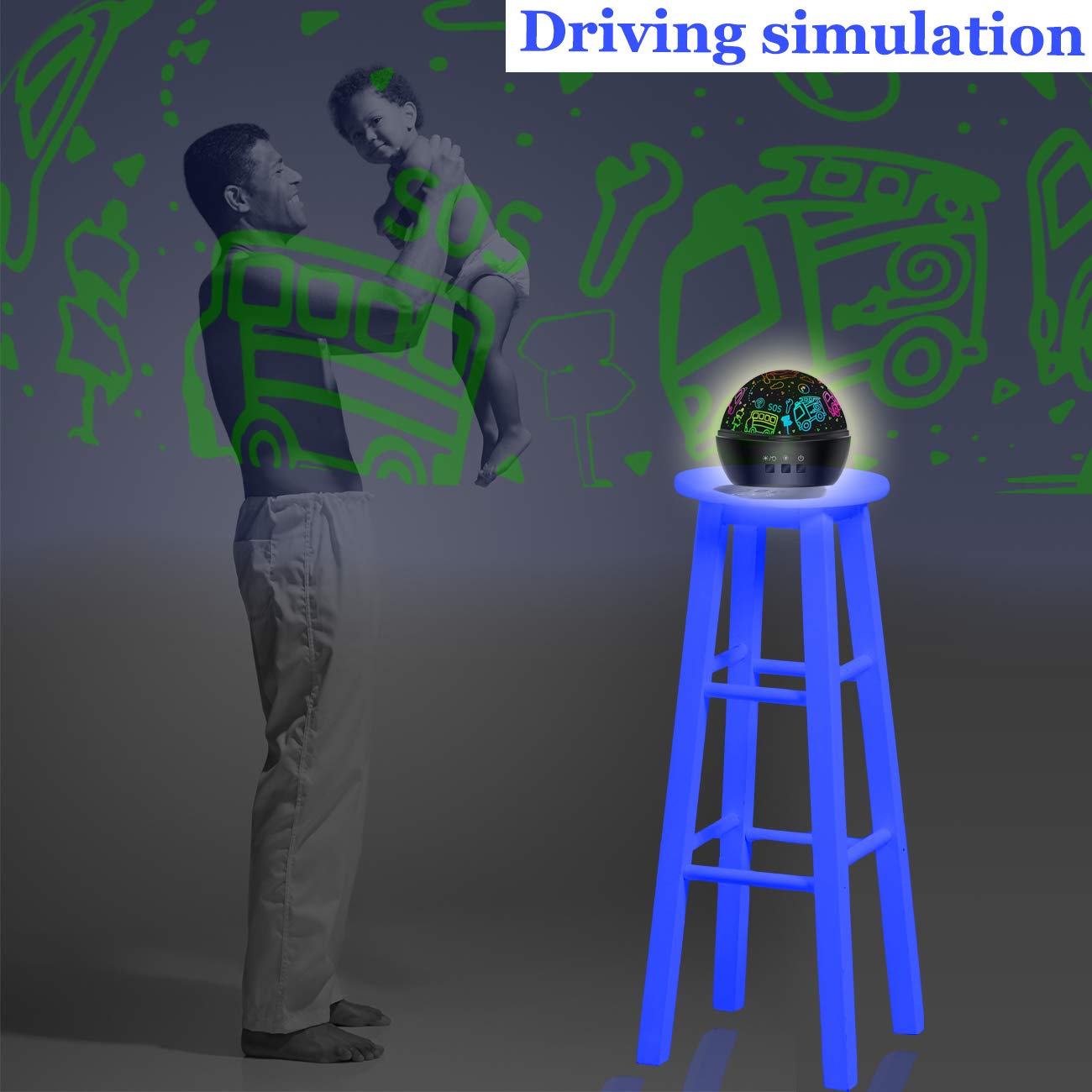 Dinosaur Night Light for 3-8 Year Old Boys,Dino 2 in 1 Projection for 2-10 Year Kids,Boys Girls Gifts,Suitable for Chirstmas Xmax Easter Birthday