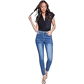 Royalty for Me Womens Women's High Rise Skinny Jeans with Adjustable Back