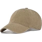 TSSGBL Vintage Cotton Washed Baseball Caps Unstructured Low Profile Adjustable Distressed Dad Hat for Men Women Small - XXL