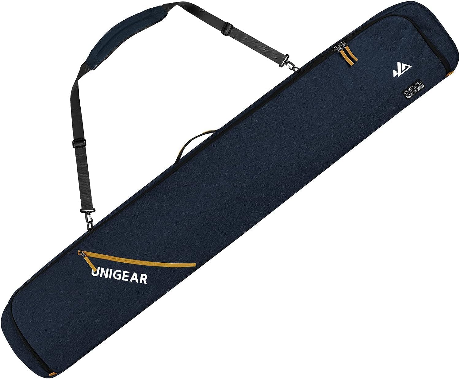 Photo 1 of Unigear Snowboard Ski Bag for Air Travel, Reinforced Double Padded Snowboard Bag with EPE Dense, Water-Resistant and Durable up to 175cm Ski Snowboard Travel Bags for Flying