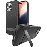 ZAGG Denali Snap with Kickstand for iPhone 16 Pro Max - 16ft Drop Protection, MagSafe Compatible, Graphene Reinforced, Dual Layer Protection, Recycled Materials, Black