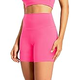 CLIMB DEER Women's 4"/ 6" Gym Biker Shorts, Spandex Athletic Workout High Waisted Yoga Shorts