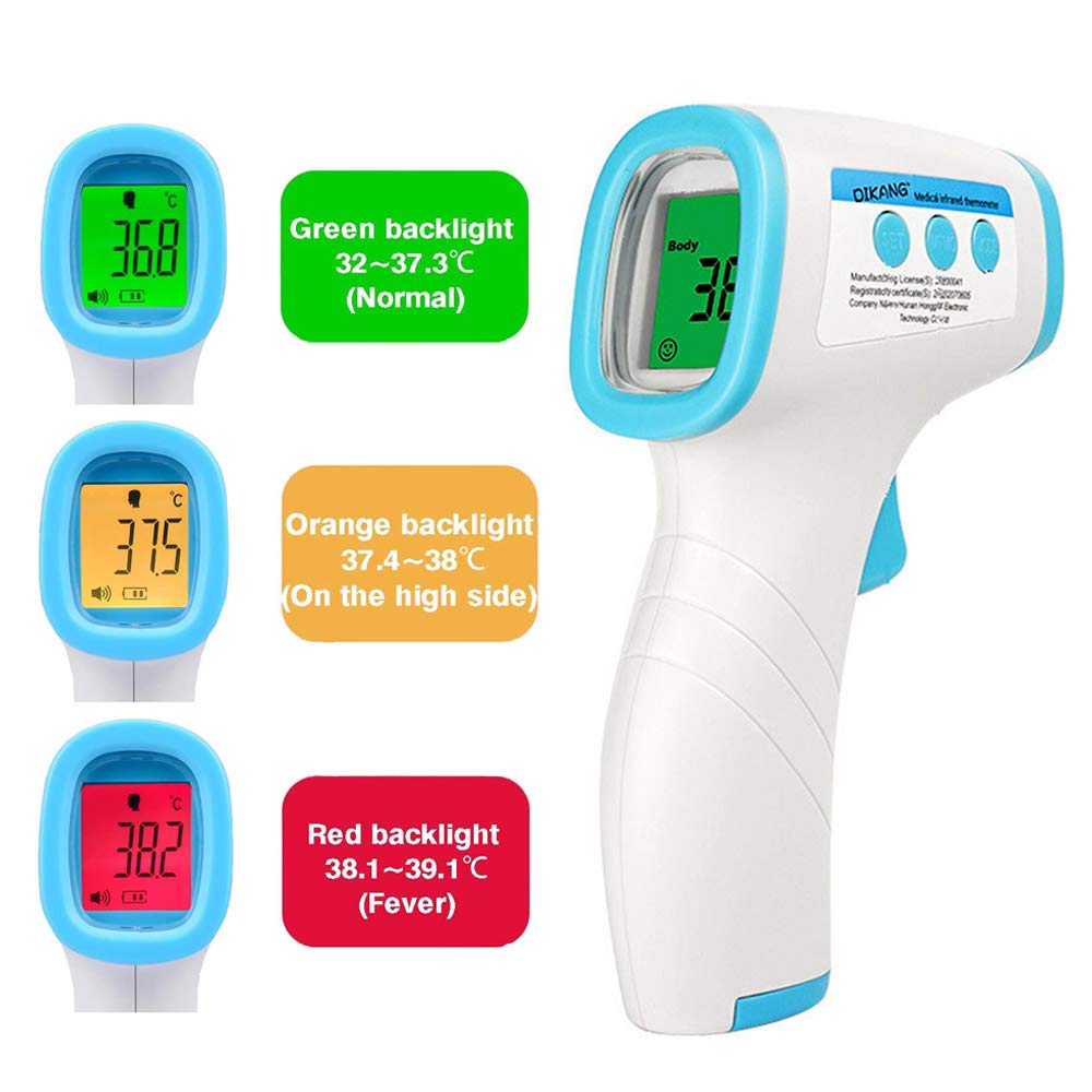 TWICK Temperature Gun - Non-Contact Digital Thermometer, Infrared Thermometer for Babies and Adults FDA, CE, RoHS, ISO Certified