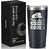 Onebttl Funny Cowboy & Cowgirl Gifts for Men & Women, 20oz Stainless Steel Insulated Travel Mug, Perfect for Cowboy & Cowgirl