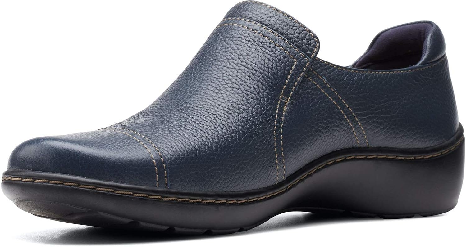 clarks sara poppy slip on loafer