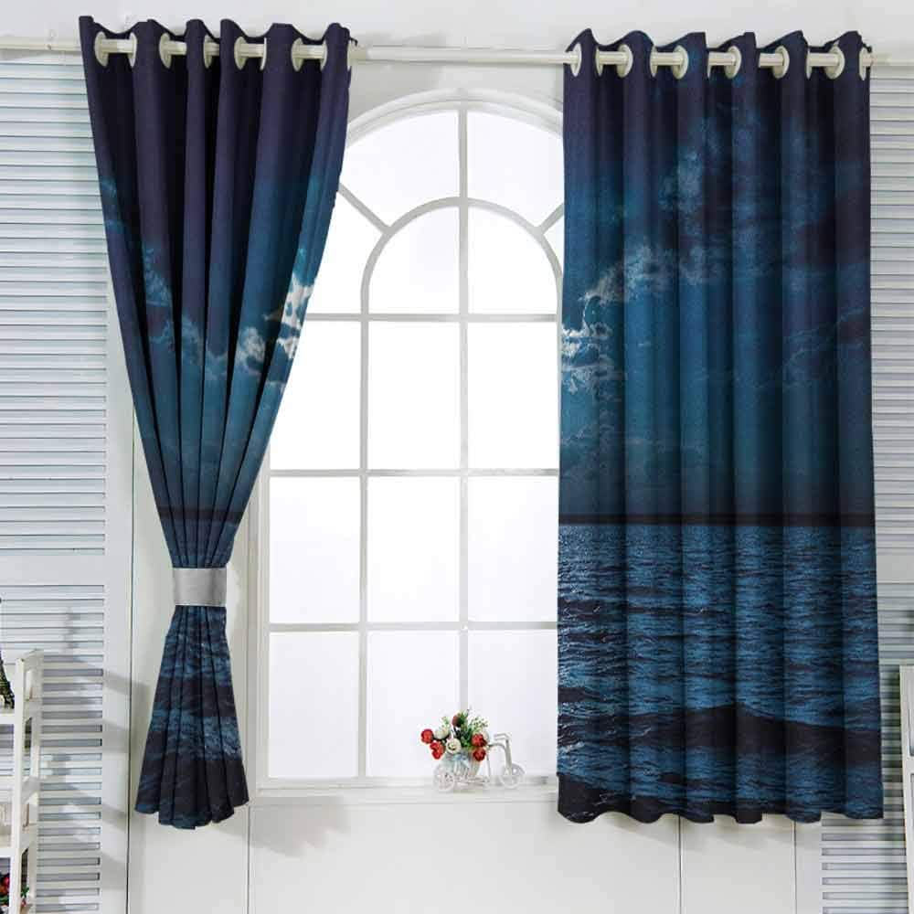 Cortinas opacas con ojales térmicos, para noche, majestuoso, cielo