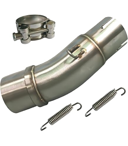 Amazon.com: unrulysoul Motorcycle Exhaust Mid Pipe Muffler Mid