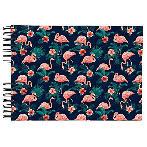 Exacompta Photo Album Spiral FLAMINGO 150 Photos 50 Pages 32x22 cm